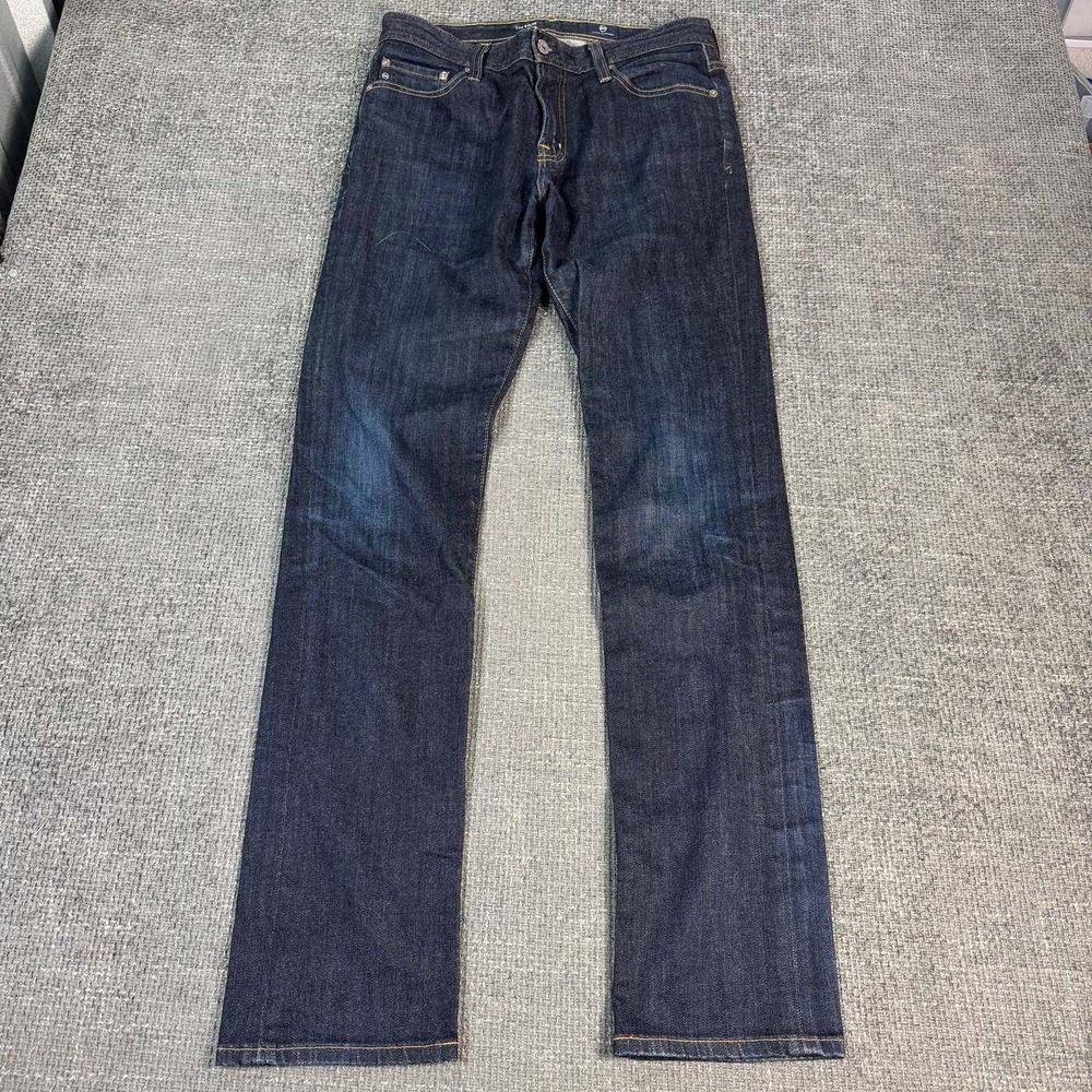 AG Adriano Goldschmied The Everett Slim Straight Jeans 32x34 Dark Indigo Denim
